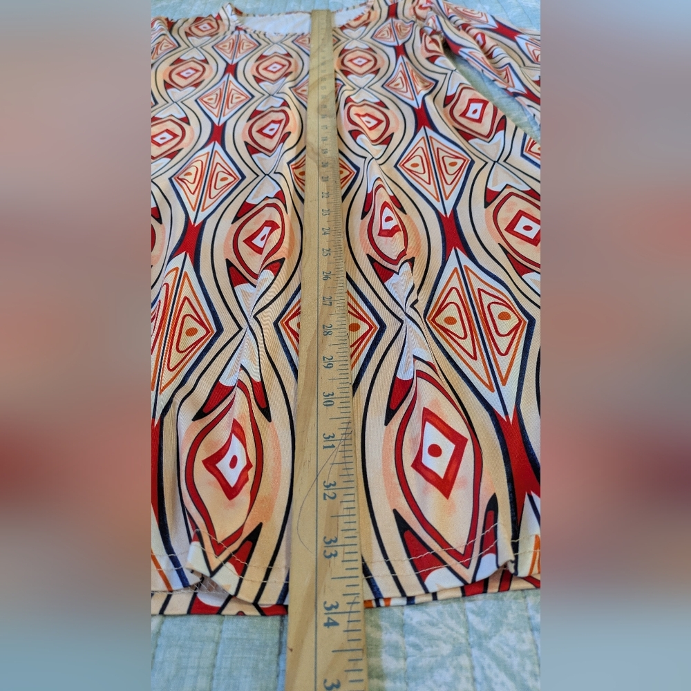 Seventies Style Dress.  Size L. - Picture 2 of 8